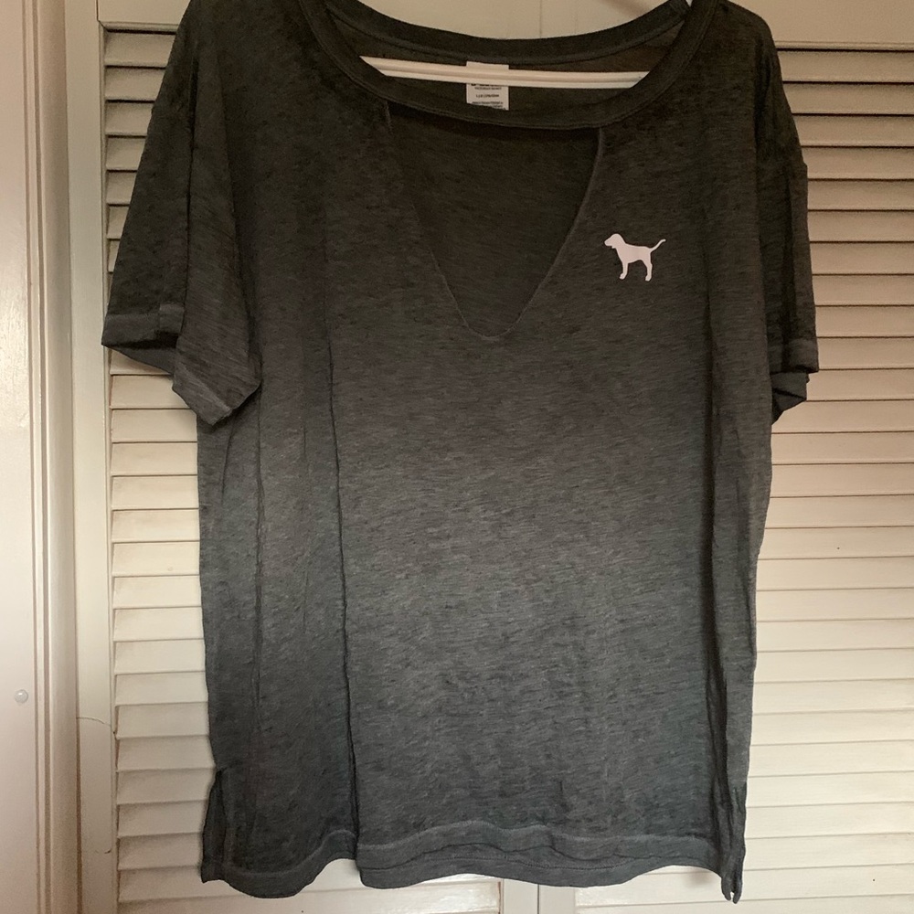 SZ Large Pink Strappy V Neck, Worn Once
